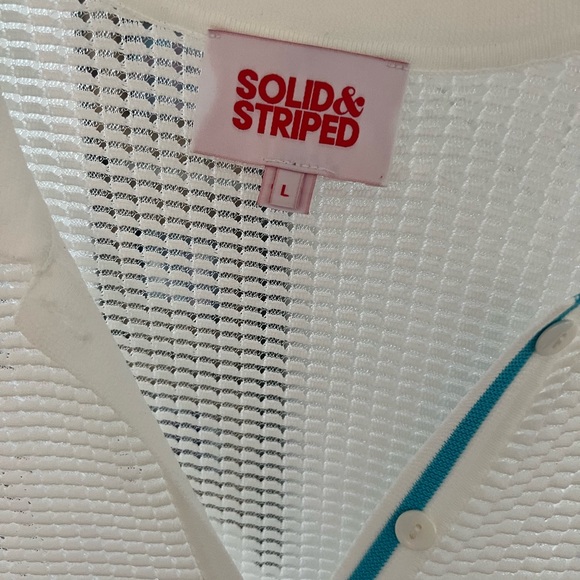 Solid and striped mesh cover up dress - perfect condition - Picture 8 of 8